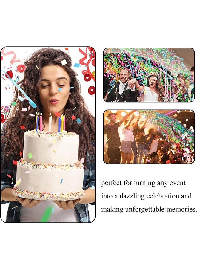 15Pcs Streamers Poppers Hand Throw Streamers with Colorful Ribbon No Mess Confetti Crackers for Wedding, Party, Graduation, Birthday, Celebration - Image 5