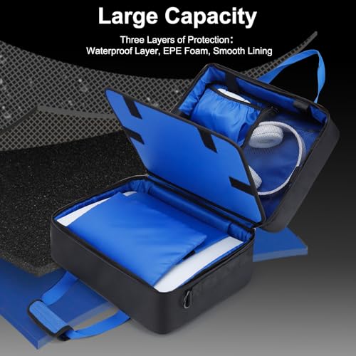 GDNasist Carrying Case Fit for PS5 Travel Thickened Protective Bag Compatible with Playstation 5 Console Headset PS5 Controller Game Discs and Gaming Accessories - Image 3
