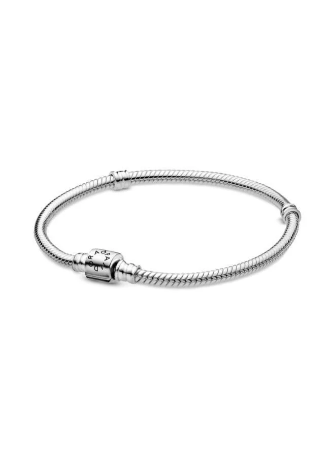 Snake chain sterling silver bracelet