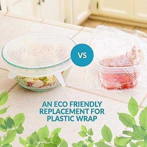 KITDAO Silicone Stretch Lids, Multi Size Reusable Silicone Lids Food And Bowl Covers, Dishwasher And Freezer Safe (6) - Image 3