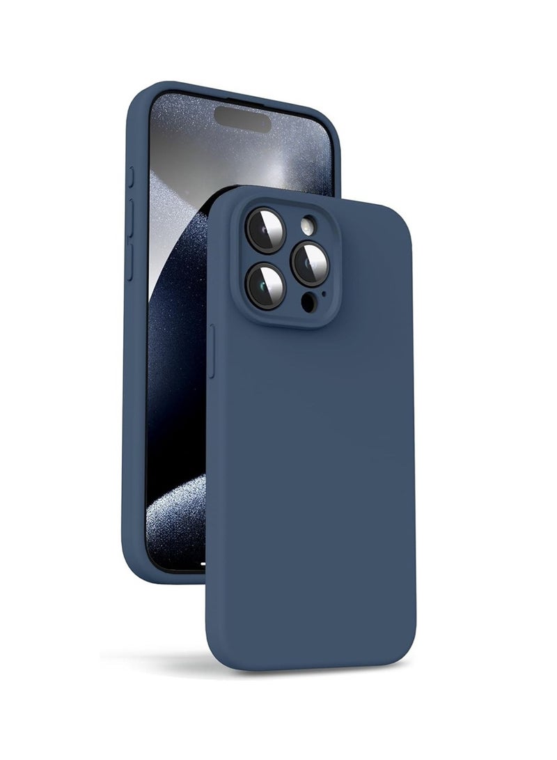 WRISTWISE Case Cover for iPhone 15 Pro Max - [Camera All-Round Protection] [Soft Microfiber Lining Anti-Scratch] Shockproof Phone Case Cover, Blue - Image 1