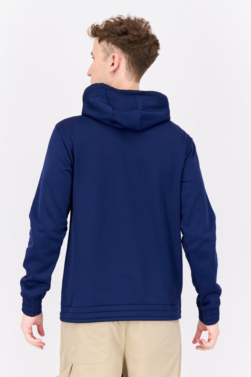 Adidas هودي خارجي طويل الأكمام للرجال، رياضي، لون كحلي - Image 2