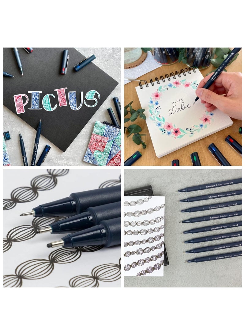 Schneider قلم حبر أسود من نوع فينيلاينر 3 قطع - Image 5