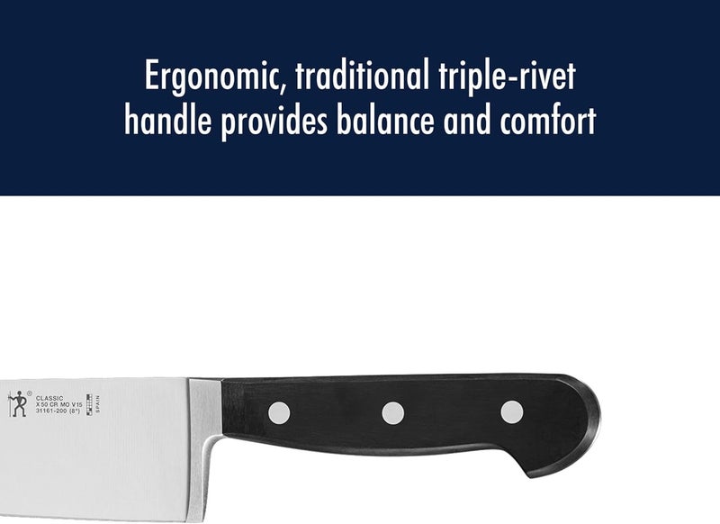 HENCKELS Classic Razor-Sharp 8-inch Slicing Knife, German Engineered Informed by 100+ Years of Mastery, Stainless Steel - Image 5