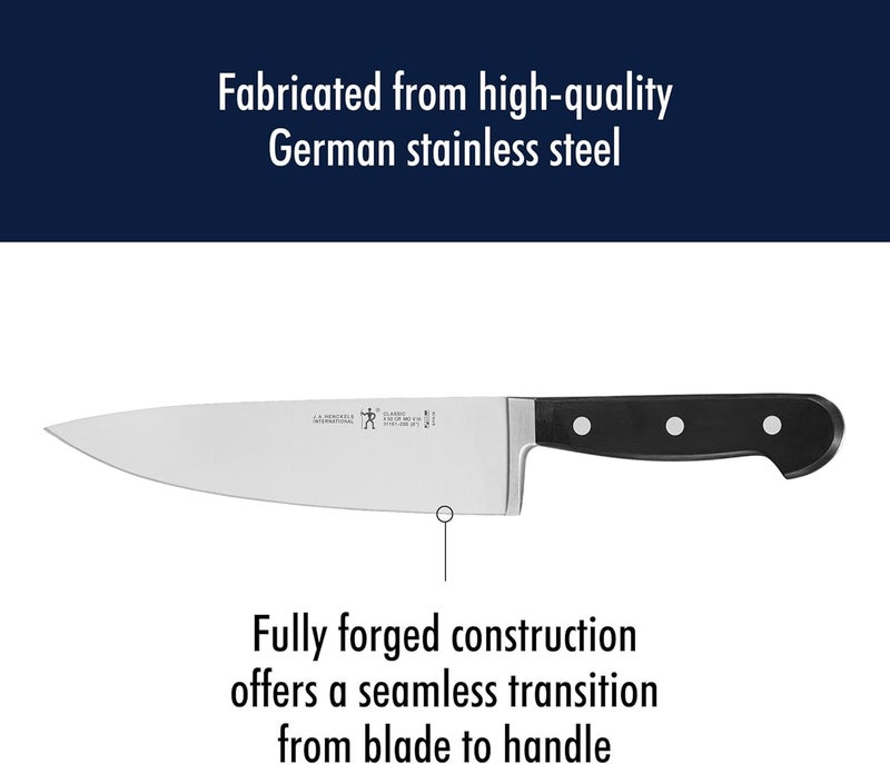 HENCKELS Classic Razor-Sharp 8-inch Slicing Knife, German Engineered Informed by 100+ Years of Mastery, Stainless Steel - Image 4