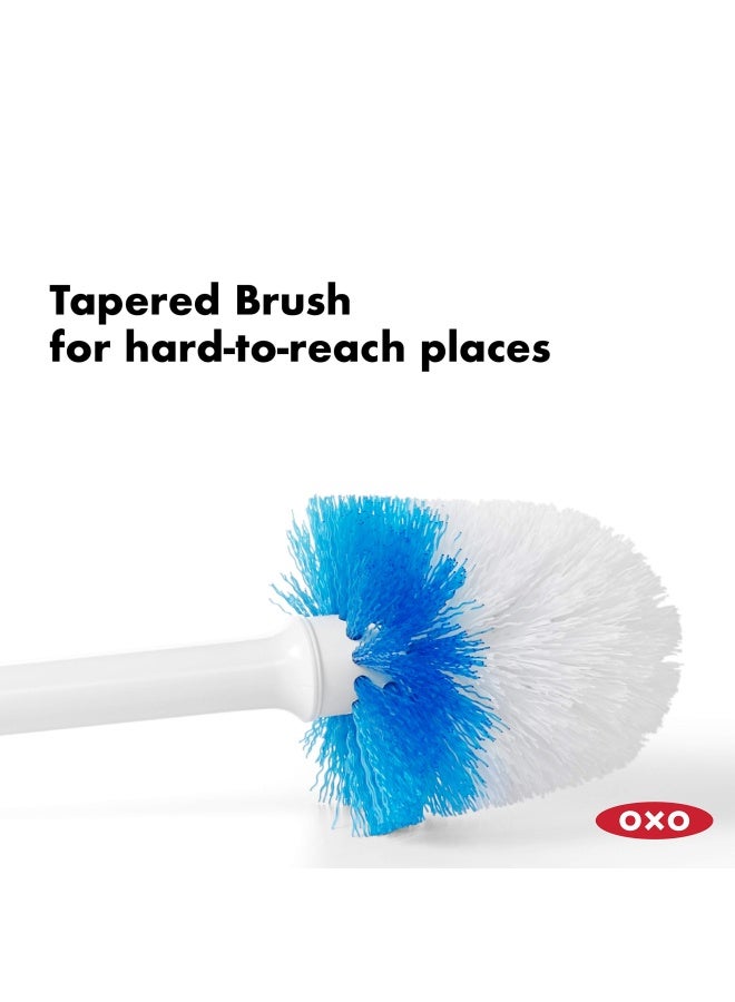 OXO Oxo Good Grips Compact Toilet Brush And Canister Blue White  1 Count  Pack Of 1   1281600  - Image 3