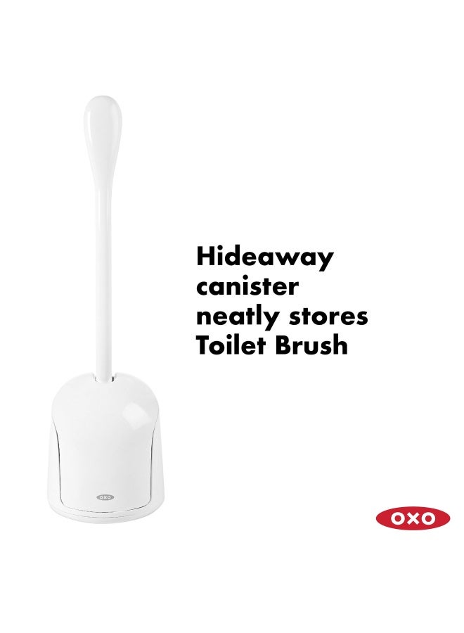 OXO Oxo Good Grips Compact Toilet Brush And Canister Blue White  1 Count  Pack Of 1   1281600  - Image 2