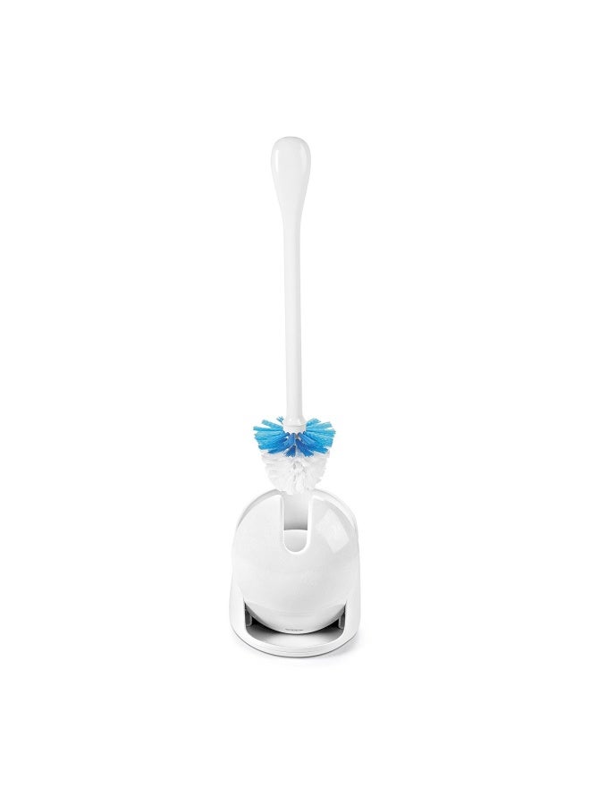 OXO Oxo Good Grips Compact Toilet Brush And Canister Blue White  1 Count  Pack Of 1   1281600  - Image 1