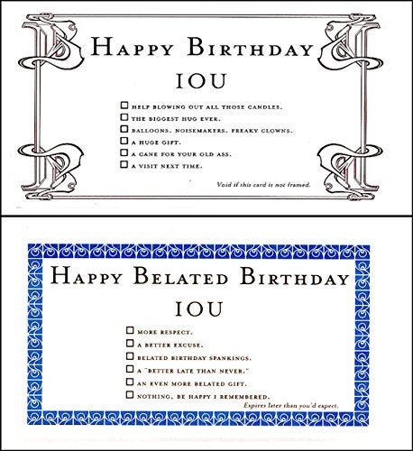 Quiplip IOU belated Birthdays (6) Greeting Cards - Image 4