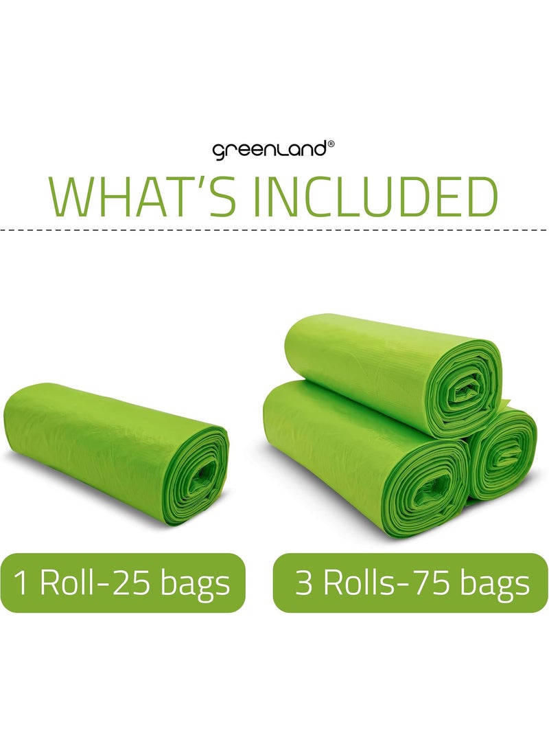 greenland Greenland Biodegradable Diaper Pail Refills with 75 Bags Compatible with Genie Easy Roll Signature Diaper Pails 3Pack  75 Bags  - Image 5