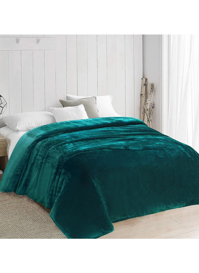 Velvet Blanket Microfiber Material Green Teal Color 220 x 240 CM - pzsku/ZE8549234A52F540D0760Z/45/_/1725979924/e1a0724f-f8db-48be-8662-45216bd584cc