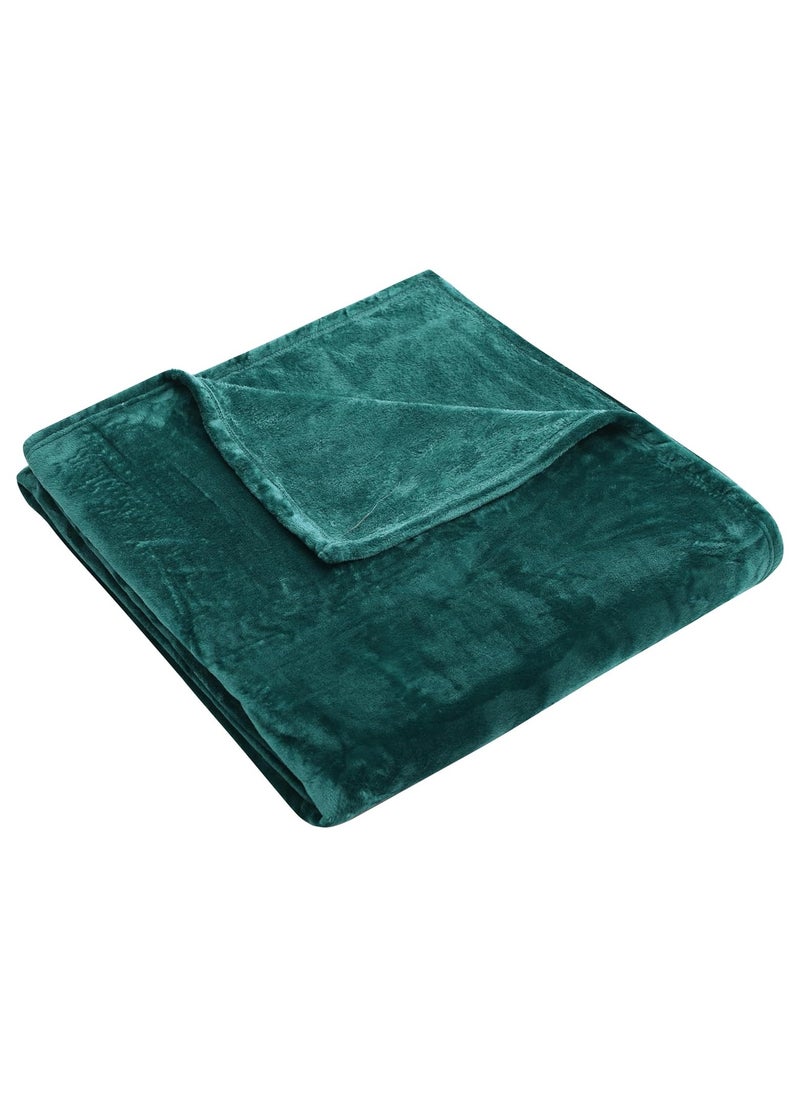 Velvet Blanket Microfiber Material Green Teal Color 220 x 240 CM - pzsku/ZE8549234A52F540D0760Z/45/_/1725979955/fed48759-c531-418f-bbdd-a1b5856dc144