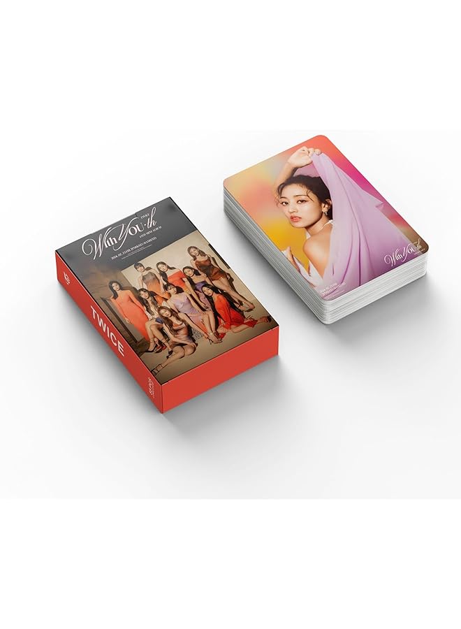 إيروريكس مجموعة بطاقات لومو 55 قطعة من ألبوم توايس الجديد 2024 مع مجموعة بطاقات لومو هدية للفتيات والفتيان من فرقة Kpop Twice - Image 4