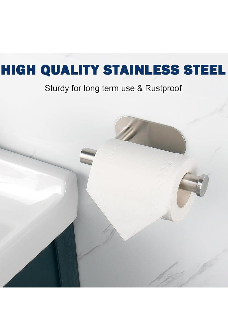 Oasisgalore - Self-Adhesive Toilet Paper Holder,No-Drill Design for Bathroom, Kitchen, Washroom (1 Pack) - Image 1