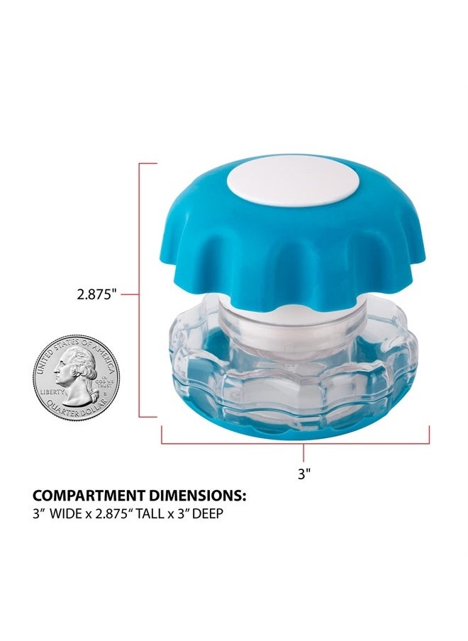 Ezy Dose Pill Crusher, Cutter and Grinder, Daily Usage, Safely Cut Pills, Vitamins, Tablets, Accurate and Easy Cuttings, Stainless Steel Blade, Storage Compartment, Colors May Vary, Large, BPA Free  - Image 2