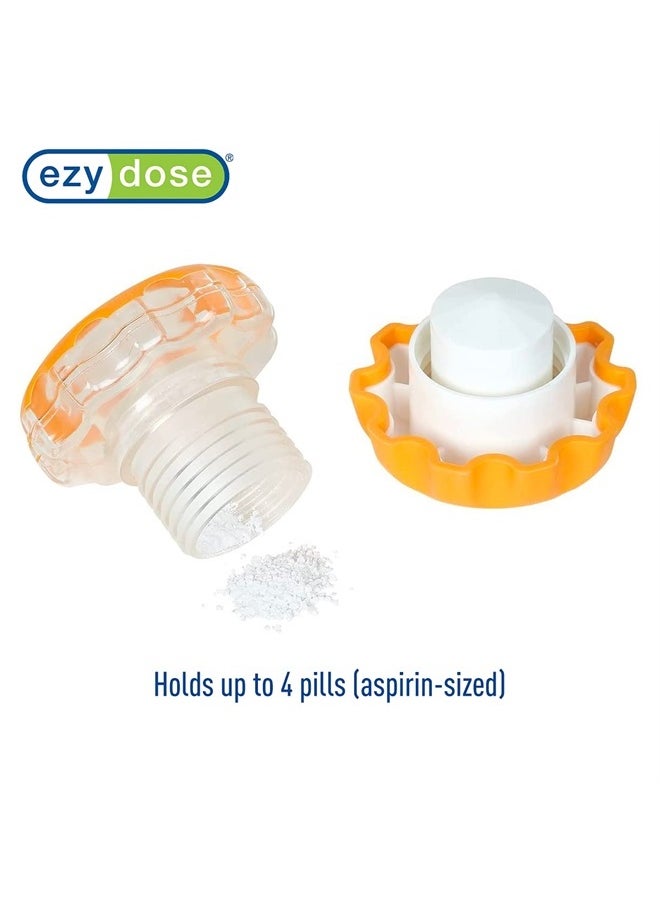 Ezy Dose Pill Crusher, Cutter and Grinder, Daily Usage, Safely Cut Pills, Vitamins, Tablets, Accurate and Easy Cuttings, Stainless Steel Blade, Storage Compartment, Colors May Vary, Large, BPA Free  - Image 3
