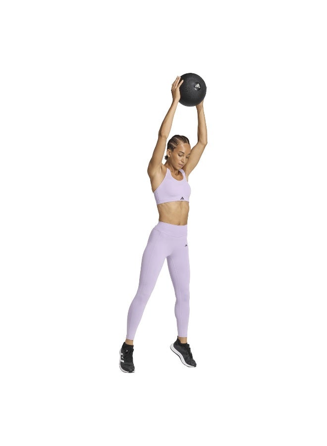 Adidas Opt St Hr 7/8 L Purple Training Tights For Women 2XS  - Image 4