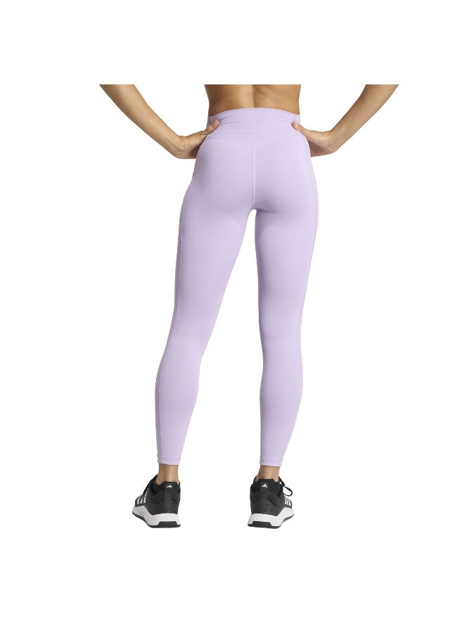 Adidas Opt St Hr 7/8 L Purple Training Tights For Women 2XS  - Image 3