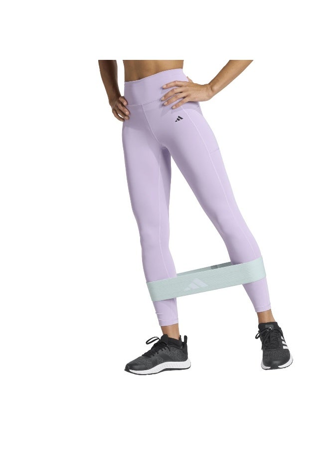 Adidas Opt St Hr 7/8 L Purple Training Tights For Women 2XS  - Image 2