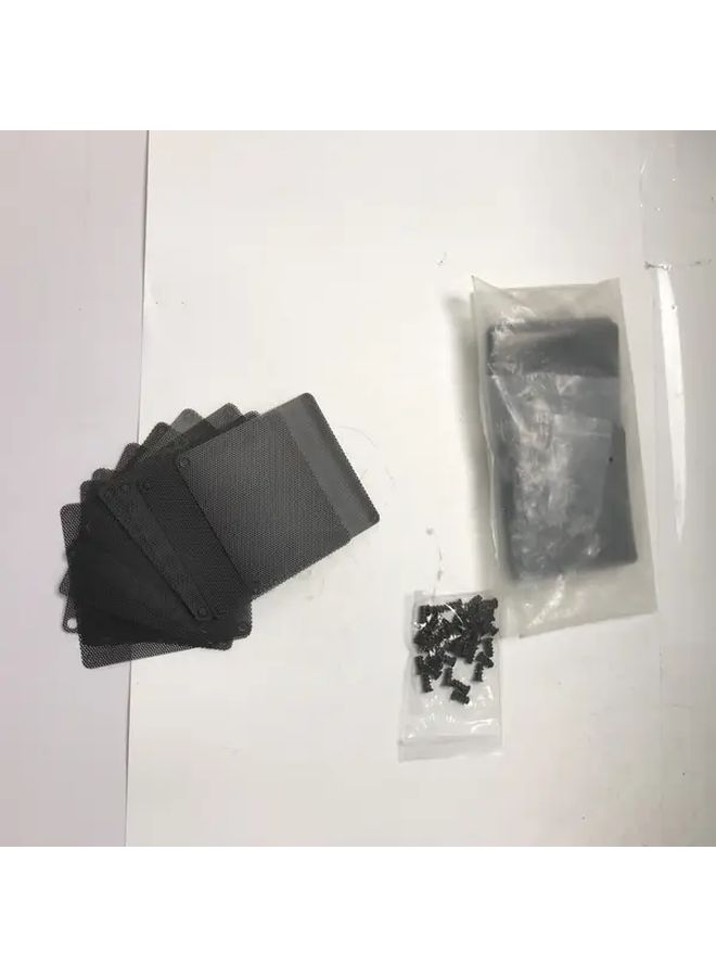 قطعة واحدة من 3 مرشحات غبار بلاستيكية سوداء مقاس 80 مم مع 120 برغيًا (10 براغي لكل عبوة) - Image 1