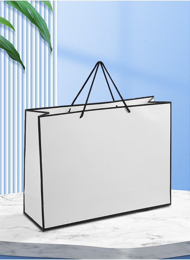 DUNISO 10 Pack Gift Bags, Storage Bags With Handles, Kraft Paper Clothing Bags, Shopping Bags For Retail And Shopping  - Image 2