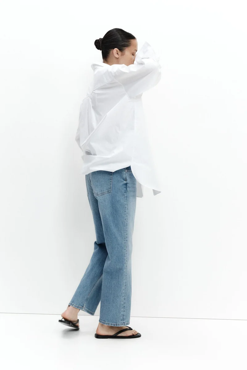 H&M  MAMA Straight Ankle Jeans for Women | Best Price UAE