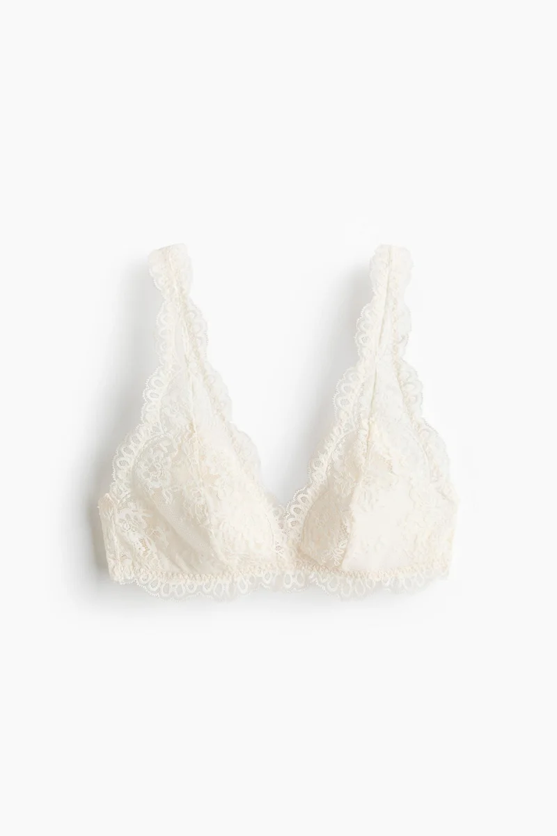 H&M Padded soft lace bra