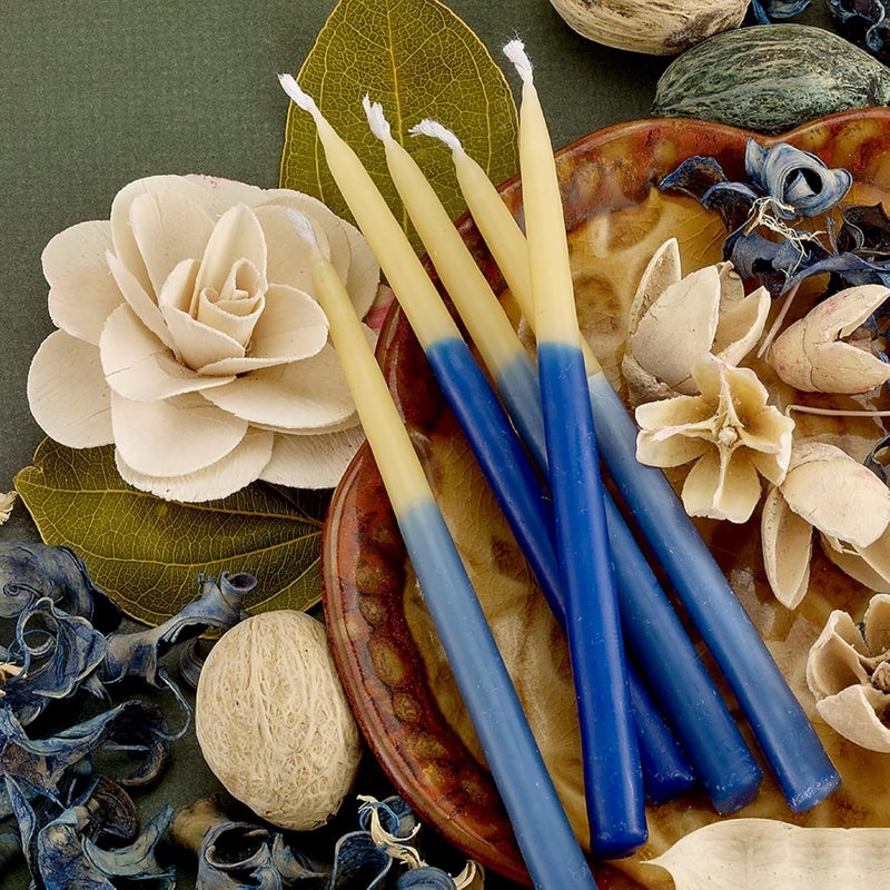 Rite Lite Blue & Natural Chanukah Candles, 45 CT - Image 3