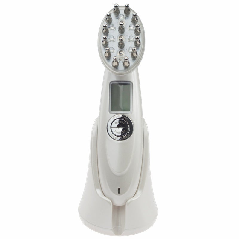 Generic Laser Scalp Massager Hair Growth Comb Electric milky white