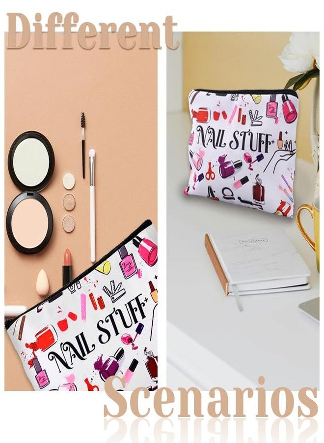 Borhmty Nail Tech Gifts for Women Men Nail Stuff Organizer Bag for Nails Techician Artist Lover Birthday Christmas Gifts for Women Men Manicure Tool Travel Organizer Bags Pouch Makeupbag - Image 4