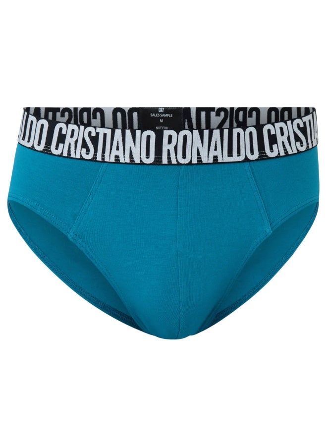 CR7 Men’s Cotton Stretch Briefs 5-Pack – Breathable Comfort Underwear, Multi-Color (Black, Blue, Burgundy, Teal, White) – 95% Cotton, 5% Elastane - Image 4