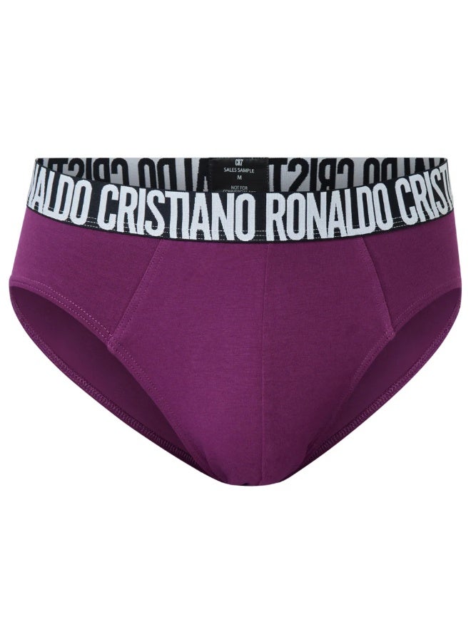 CR7 Men’s Cotton Stretch Briefs 5-Pack – Breathable Comfort Underwear, Multi-Color (Black, Blue, Burgundy, Teal, White) – 95% Cotton, 5% Elastane - Image 2