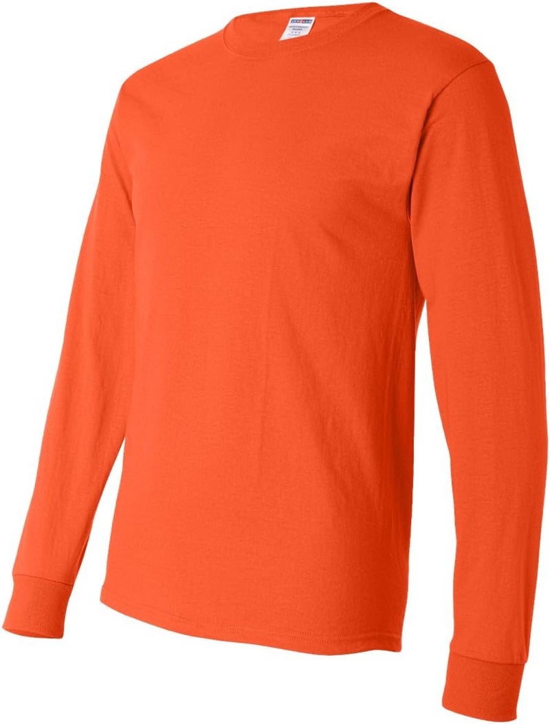 Jerzees Men's Dri-Power Cotton Blend Long Sleeve Tees, Moisture Wicking, Odor Protection, UPF 30+, Sizes S-3x - Image 3