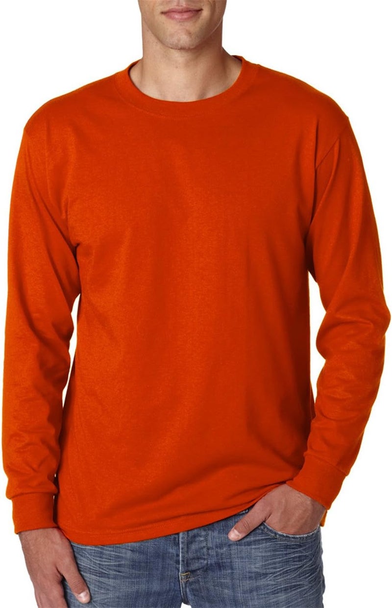Jerzees Men's Dri-Power Cotton Blend Long Sleeve Tees, Moisture Wicking, Odor Protection, UPF 30+, Sizes S-3x - Image 2