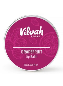 Grapefruit Lip Balm | For Dry Damaged And Chapped Lips | Moisturizing Lip Balms | Enriched With Shea Butter, Unrefined Beeswax & Essential Oils | 10G (Multicolor )