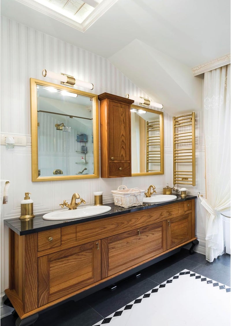 Nuvo Nuvo 621602 Caper LED Vanity Brushed Brass with Frosted Lens Gold  - Image 3