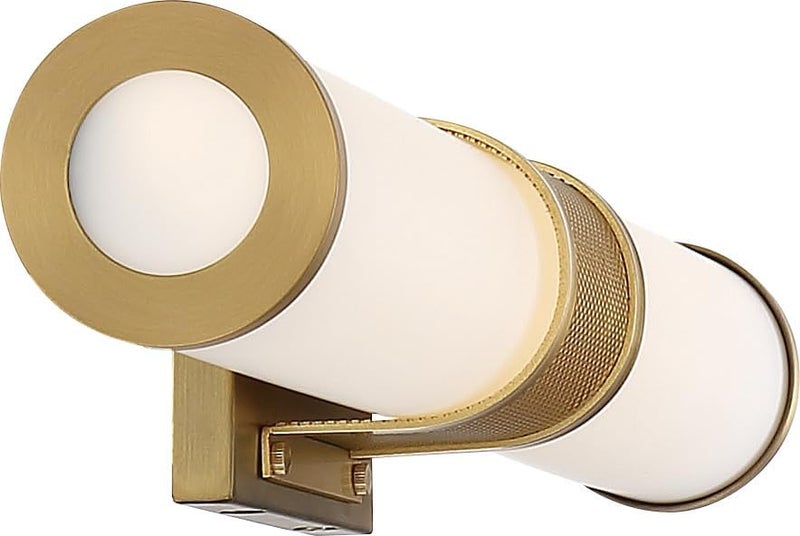 Nuvo Nuvo 621602 Caper LED Vanity Brushed Brass with Frosted Lens Gold  - Image 4