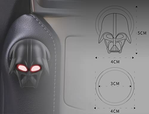 GENORMBRANDT Darth Vader Push to Start Button Cover - Universal Ignition Cover, Anti-Scratch Decoration Ring (1 Pcs) - Image 4
