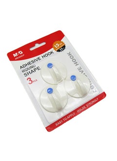 M&G M&G Chenguang Circle Adhesive Wall Hook 1.5kg 3pcs - No:ARC925CP  - Image 1