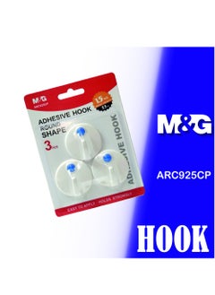 M&G M&G Chenguang Circle Adhesive Wall Hook 1.5kg 3pcs - No:ARC925CP  - Image 2