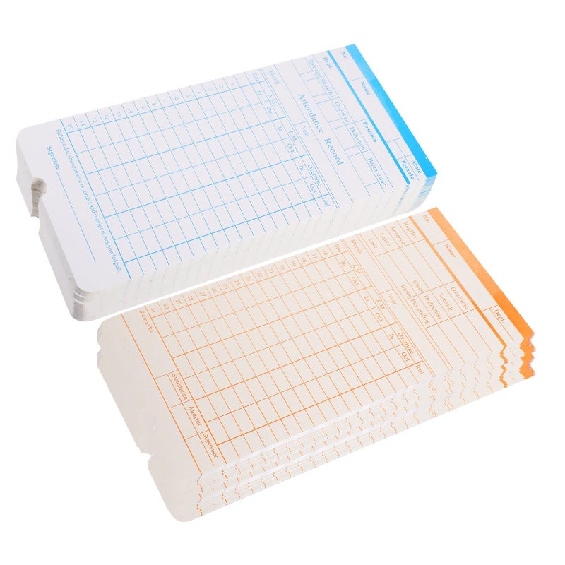 Weekly Time Cards for Employee Attendance Recording Office Time Clock Cards - Image 2