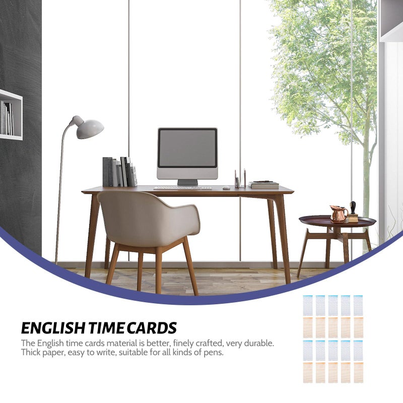 Weekly Time Cards for Employee Attendance Recording Office Time Clock Cards - Image 3