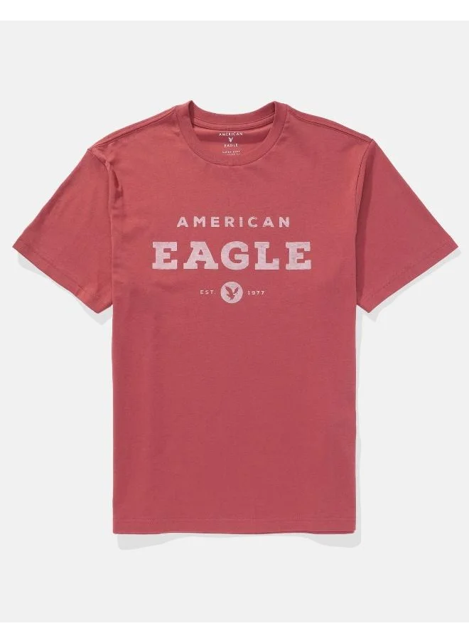 American Eagle Logo Graphic Crew Neck T-Shirt