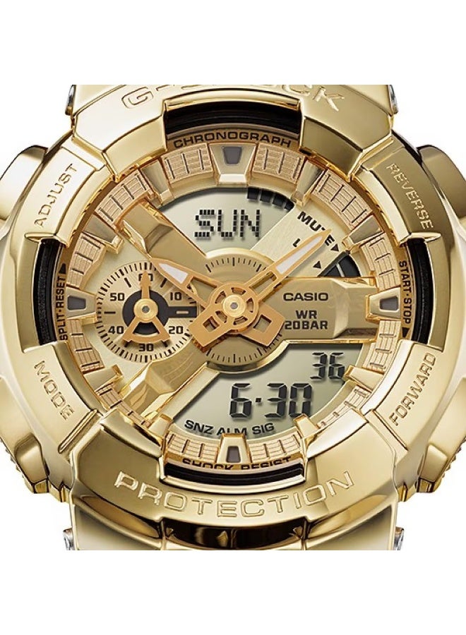 G-SHOCK Analog-Digital Watch GM-110SG-9ADR, 51.9 mm Gold Dial, Resin Case with Gold-Tone Stainless Steel Bezel & Resin Strap, 200 m WR - Image 4