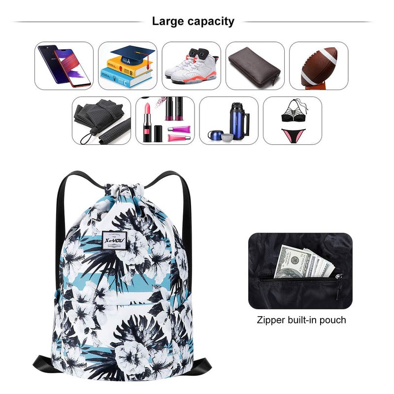 Xeyou Drawstring Sports Backpack Lightweight Gym Yoga Sackpack Shoulder Rucksack Casual Outdoor Daypack For Women And Men - Image 3