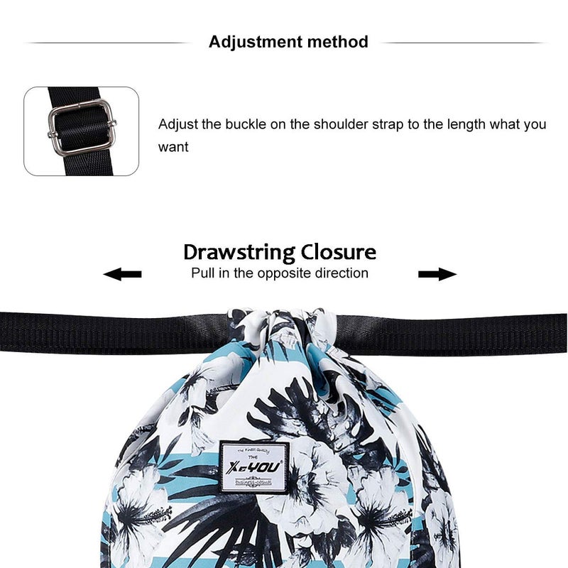 Xeyou Drawstring Sports Backpack Lightweight Gym Yoga Sackpack Shoulder Rucksack Casual Outdoor Daypack For Women And Men - Image 5