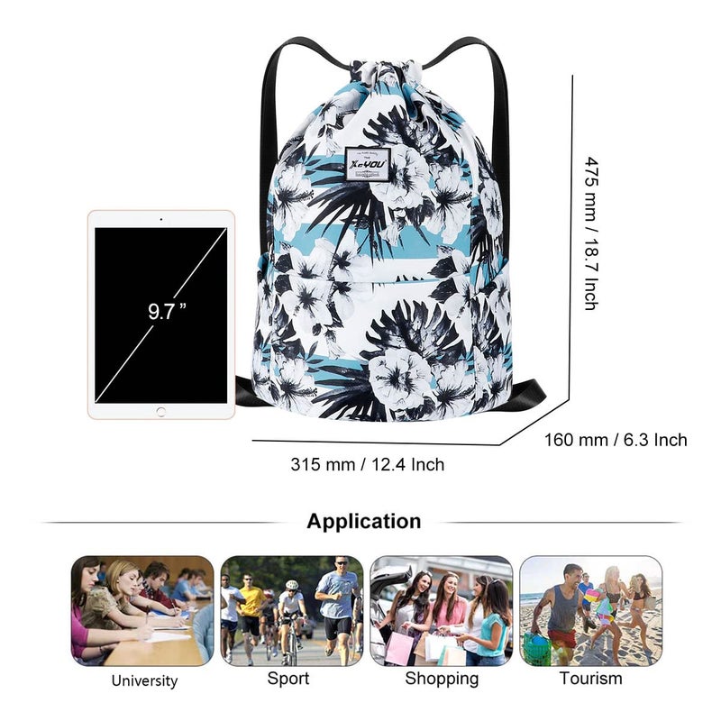 Xeyou Drawstring Sports Backpack Lightweight Gym Yoga Sackpack Shoulder Rucksack Casual Outdoor Daypack For Women And Men - Image 2