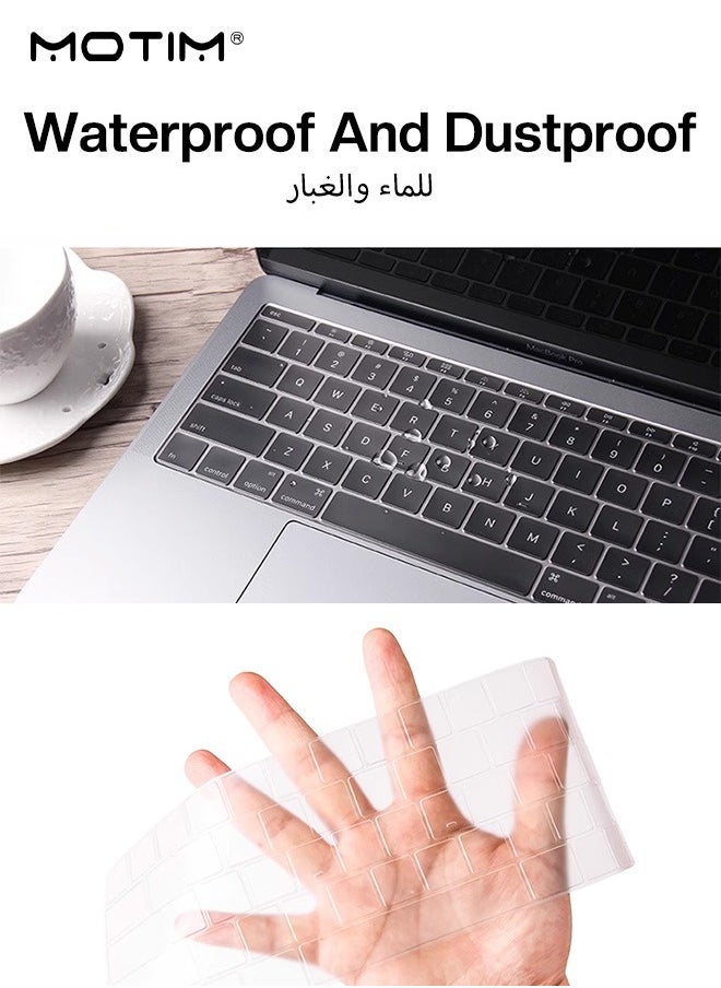 3PCs MacBook Air 13 Inch Hard Case Cover A2337 (M1) / A2179 / A1932 (2022 2021 2020 2019 2018), 3 IN 1 Heavy Duty Snap On Hard Shell + Keyboard Cover Protector Skin + Screen Protector, Compatible with MacBook Air 13 inch