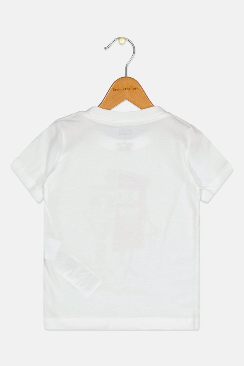 Levi's تي شيرت قصير الأكمام بألوان جرافيك للأطفال الأولاد، أبيض - Image 3