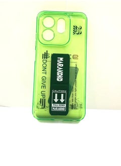 Marakoko Infinix Hot 50i Shock Proof Silicone protection Clear Case Cover With Magnetic Hand Grip  - Image 1